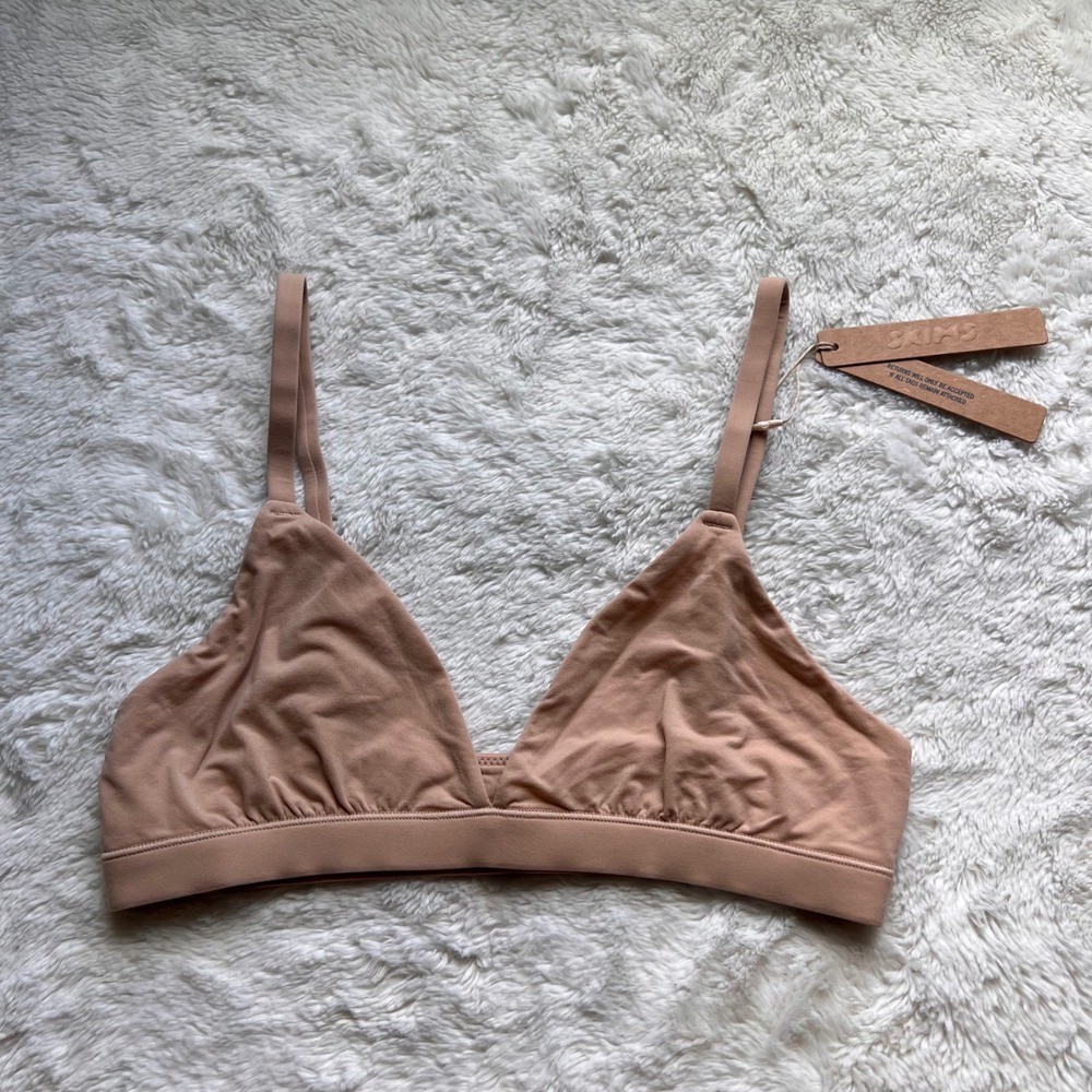 SKIMS Fits Everybody Triangle Bralette Clay BR-TRI-2024 Women's Size Small NWT